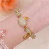 Beaded 1PC blessing Lucky Couple glass friendship rabbit bracelet fashion natural stone bead for Women Jewelry Gifts YQ240226