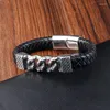 Bracelets de charme Men de cuir tendance