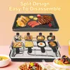 Table Grill Électrique Coréen BBQ Intérieur Fromage Raclette Pour 8 Personnes Surface Antiadhésive Contrôle De La Température Lave-Vaisselle 240223