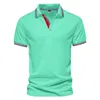 Men's Polos Summer Short Sleeved Polo Shirt Youth Solid Luxury Lapel Business Casual T-shirt