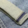 Mäns jeans amerikanska stjärnmönster broderad elastisk lös byxa för män stretchiga tvättade raka byxor pantalon vaqueros hombre