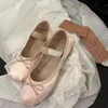 NOVO Ballet flat Paris Ballet Designer Profissional Sapatos de Dança Bailarinas de Cetim mm Plataforma Bowknot Boca Rasa Único Sapato sandálias planas mulheres Mocassins 35-41