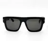 Модельерские женские мужские солнцезащитные очки 711 классические винтажные квадратной формы 0711 Fausto ацетатные солнцезащитные очки для отдыха в авангардном стиле с защитой от ультрафиолета в комплекте с футляром