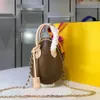 Fashion Flower Crossbody Bag Wysokiej jakości prawdziwy skórzany złoty łańcuch na ramię pasek dinozaur jajka