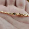 Łańcuchy łańcuchy wykwintne moda 18 -karatowa Naszyjnik wypełniony złotem dla kobiet mężczyzn rozmiar 1630 cali łańcuch biżuterii hurtowo