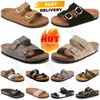 2024 tofflor för män Kvinnor Slides Sliders Designer Sandaler Black Grey Brown Clogs Suede Snake Leather Slipper Spänne Rem Sandal Mens Womens Slide Flip Flops Shoes