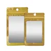 20*12 cm 18*10 cm transparente + aluminio plástico OPP paquete de embalaje al por menor bolsa para accesorios de caja de Cable de teléfono móvil móvil