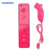 Gamepads Wireless Remote GamePad Controller 2 i 1 för Nintendo Wii Nunchuck med Silicone Case Motion Sensor Sync Gamepad TV Controller