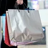 Sacs de courses décontractés en PVC, fourre-tout épais, sac à main étanche, rangement Portable, vêtements réutilisables, cadeau de maquillage pour femmes