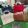 Luxus -Leder -Designerin der Tragetasche Frauen Männer Hochwertige Handtasche Hochkapazität Einkaufsbetragbrief Square Schulter