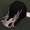 Ball Caps Feuer Baseball Kappe Gedruckt Flamme Hip Hop Street Wear Hut KANYE WEST Trucker Knochen Für Männer Frauen Mode dad Hut Dropshipping J240305