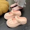 Chinelos Plataforma Kawaii Slides Sapatos Bonito Branco Verão 2024 Mulheres e Senhoras Sandálias Na Praia Grosso Normal Top Designs Vip 39