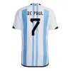 2024 2025 Jersey Fans Player Version MESSIS ALLISTER 24 25Argentina DYBALA DI MARIA MARTINEZ DE PAUL MARADONA Men and Women Football Shirt Children