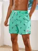 Shorts pour hommes Shorts de bain pour hommes été nouvelle extrémité 3D imprimé séchage rapide plage Shorts de natation vêtements pour hommes Streetwear 240227