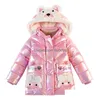 Down Coat Girls Winter Cotton Korean Childrens Fashion Kids Jackets For Clothing 7 9 10 11 12 Years 231202 Drop Delivery Baby Matern DHK8Y