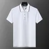 mens polo shirt designer polos shirts for man fashion focus embroidery snake garter little bees printing pattern clothes clothing tee black and white mens t shirt#005