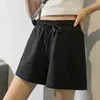 Kvinnors shorts kvinnor sport yoga springa byxor casual utomhus mjuk andas hög midja lös