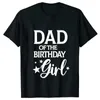 Tenues assorties pour la famille, T-shirt assorti pour la fête d'anniversaire des filles, maman, papa, frère, sœur des filles, hauts d'équipe d'anniversaire, t-shirts à manches courtes