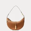 Bolsas de couro de pelúcia de ombro Polo Id Designer Half Moon Saco de embreagem feminina com caixa