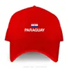 Ball Caps Paragwaj baseball czapka z flagą mężczyzn bawełniany kapelusz kobiety unisex szczyt