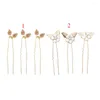 Hair Clips 3 Pieces Women Decorative Pin - Sticks For Bridal Girls Diy Accessory 2 Styles