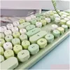 Keyboards Mofii Sweet Keyboard Mouse Combo Mixed Color 2 4G Wireless Set Circar Suspension Key Cap For Pc Laptop 231117 Drop Delivery Otzd1