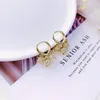 Dangle Earrings Trendy Designs Opal Balls Drop For Women Elegant High-quality Gold Color Alloy Fashion Jewelry
