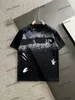 Xinxinbuy Мужская дизайнерская футболка 2024 кожаная вышивка буквами 1854 с коротким рукавом хлопок женская синий черный белый зеленый хаки M-2XL
