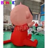 6mh (20ft) met ventilatorgroothandel mooie rode gigantische opblaasbaar baby cartoon aangepaste model voor buitenreclame