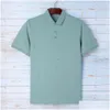 Herren Polos Kurzarm T-Shirt Modisches bedrucktes Hemd Sommer Neues Business Casual Revers Große und einfache Herrenbekleidung Drop Deliv Otxnq