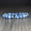 ブレスレットMG1167 NEW MENS 10 mm Blue Sodalite Bracelet Mens Yoga Malaブレスレットギフト