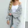 Women's Sweaters 2024 Women's Long Sleeve Lantern Sleeve Cardigan With Pocket Oversize Chunky Knit Sweater