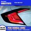 Honda Civic LED Kuyruk Işığı için 16-21 TOILLIGHT MONTAJ FREN TERS PARKI PARKILIK HAYIR IŞIK FLAGHER Sinyali Göstergesi Arka Lamba