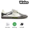 sambaba gazzelle campuses Designer-Freizeitschuhe Wales Bonner Silber Metallic Kern Schwarz Kern Schwarz Turnschuhe für Männer Frauen Wohnungen Chaussure Luxus Trainer