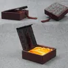 Bolsas de jóias estilo chinês caixa de tecido linho pingente colar anel embalagem gaveta organizador