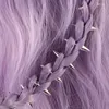Hårklämmor 10st huvudbonad flätade nitar DIY -spännen smutsiga flätringsmycken Tillbehör för kvinnor