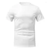 رجال المسارات الرياضية الرياضية 2pcs ملابس غير رسمية لركض القميص القصيرة الدائرية الدائرية وسروال مريح تمرين صيفي أبيض M-3XL