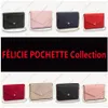 Kolekcja Felicie Pochette Cross Body Body Stylowa wszechstronna woreczka Łańcuchowe torby na ramię Projektanci torebki torebki Wall215o