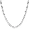 3,0 mm Iced Out Cubic Zirconia diamanten tenniskettingen sterling zilver gouden ketting