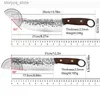 Kitchen Knives Handmade Kitchen Knives Forged Meat Cleaver Butcher Boning Knife Chef Knife Fish Vegetable Barbecue Cutting Tool Q240226