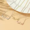 Ожерелья, исламские украшения, персонализированные ожерелья с подвесками из нержавеющей стали, позолоченное сердце, арабское имя, ожерелье для пары, уникальный подарок на заказ