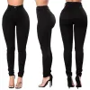 Jeans 2023 Spring Summer Trousers Black and White High midje Jeans For Women Casual Skinny High Elastic Denim Pencil Pants S2XL