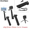 Selfie Monopods AKASO Multi-functional Handheld Tripods Selfie Stick 3 in 1 Extendable Monopod Selfie Stick for iPhone Samsung Sports Camera 24329