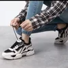 Sıradan Ayakkabı Tasarımcı Kadın Ayakkabı Sneaker Kadın Eğitmenler Dantel-up Sports High Cut Ayakkabı Kalın Alt Ayakkabı Platformu Lady Spor Sabahları Boyutu 34-40-41 US4-US10 Kutu