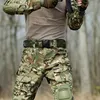 Knee Pads Military Tactical Frog Suit Pad & Elbow Support Paintball Kneepad Interpolated Protector Set Live CS Equipment