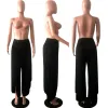 Capris Wide Leg Pants Women Capris Solid Roos Castary Bloomers Fitness Dance Wear