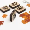 Back Embossing Wooden Die Cutting Leather Mold Puzzle Shape Cutting Mold for Earring Jewelry DIY Leather Crafts Making