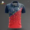 Polos pour hommes 2024 Badminton Hommes T-shirts Femmes Run Golf Polo Chemise Tennis Chemises Table T-shirt Short de sport à séchage rapide