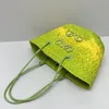 Paulas Ibiza Basket Bag Grass Weavingプロセスハンドバッグホットバッグ女性デザイナーバッグハンドバッグ肩クロスボディバッグレディクラッチ大容量チャン