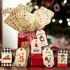 クリスマスデコレーション100PCS DIY SANTA CLAUS KRAFT PAPER RAPPINGSUPPRIESギフトハングタグラベルタグ